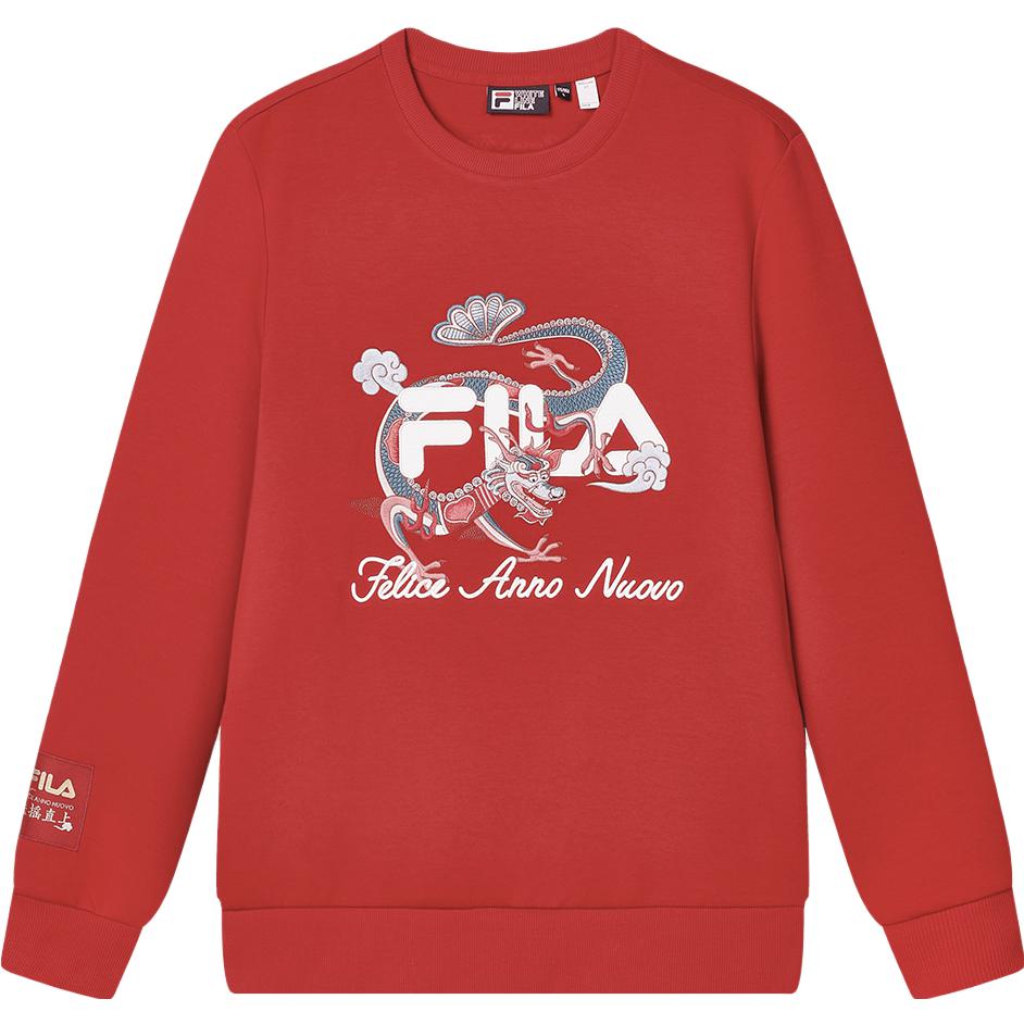 Fila Пуловер серии Da Da Long, повседневная толстовка, унисекс, F11M419215F-PK