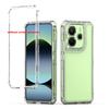 Гибридный противоударный чехол 3 в 1 для Xiaomi Redmi Note 14 4G 6,67 дюйма Пластиковая рамка Прозрачная акриловая ТПУ крышка для телефона