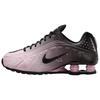 Nike Shox R4 Вышивка Сакура Низкие Повседневные Беговые Кроссовки Женские Черные Розовые IB8872-600