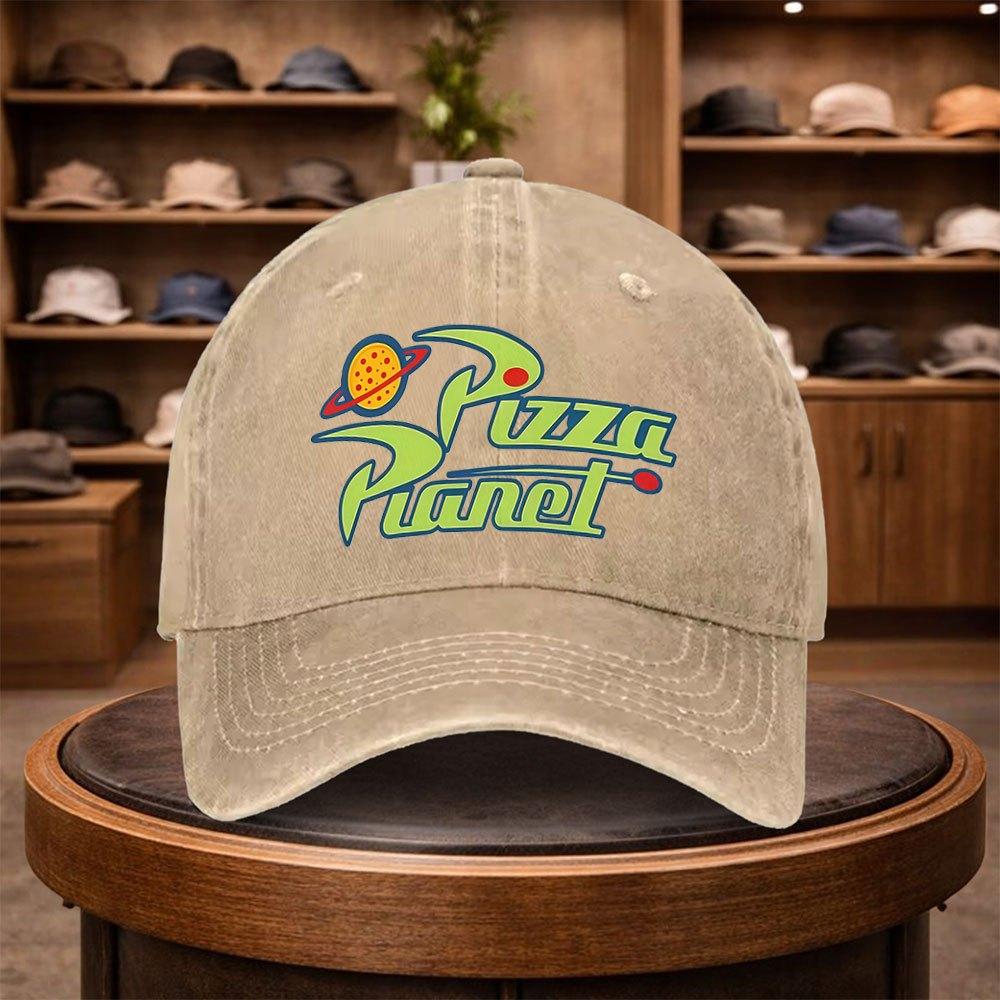 Pizza Planet Printed Baseball Cap Casual Snapback Hat Fashion Hat Outdoor Adjustable Leisure Cap Suitable for All Seasons