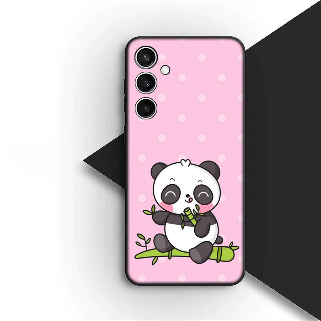 Защитная крышка для Apple iPhone 17 16 14 15 Plus Pro Max 16E ProMax + 15Plus 15+ 16+ Чехол для телефона Милый мультяшный панда