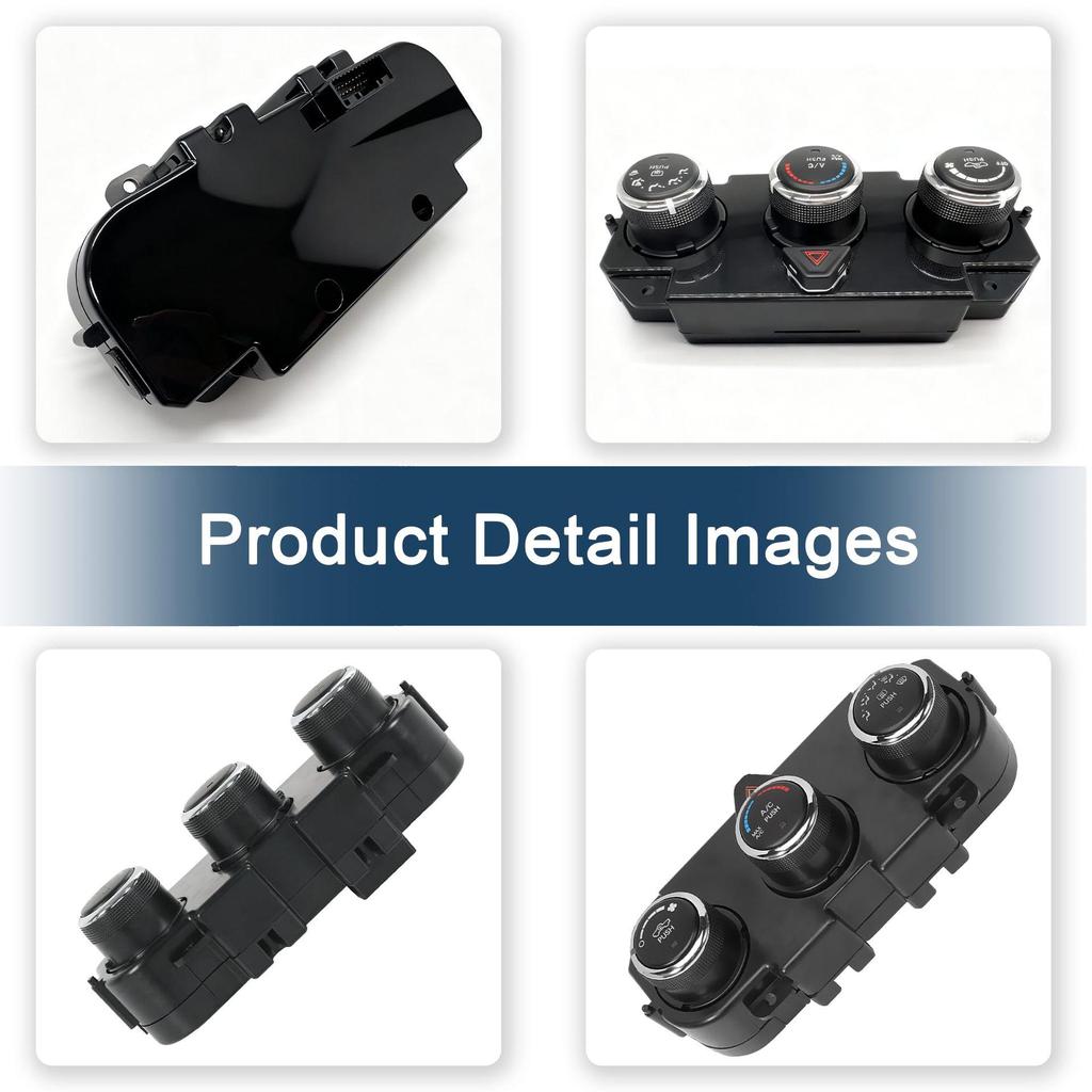 68268190AA: Compatible with 14-18 Dodge RAM3500 A/C Control Module Panel Button Switch.
