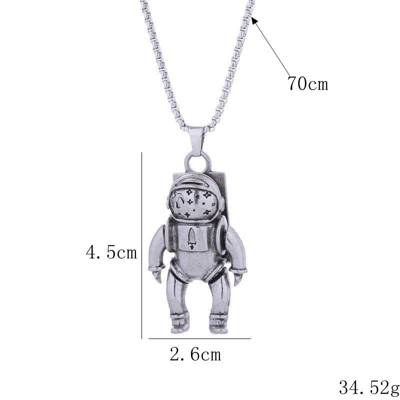 Ожерелье с астронавтом для мужчин, Портативная подвеска-астронавт, Универсальный аксессуар для женщин