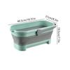 Large Capacity Folding Mop Bucket Multifunctional Collapsible Bucket Portable Car Wash Fishing Camping Cleaning Household Items