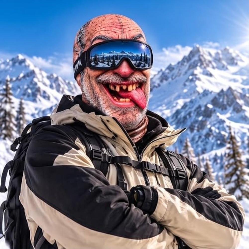 White Mustache Old Man Balaclava Face Mask 3D Face Printed Funny Ski Mask Novelty Headwear For Men
