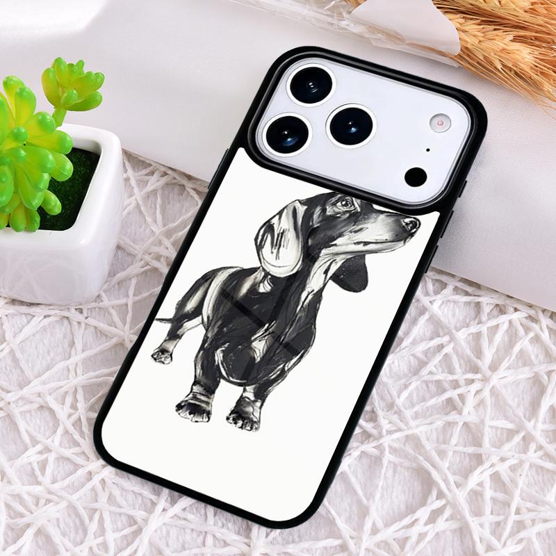 Чехол для телефона с принтом «Анатомия таксы» для iPhone 17 Air 16 15 11 12 14 13 Pro Max Ударопрочный чехол