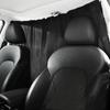 2Pcs Universal Car Divider Curtains Auto Front Rear Partition Side Window Sunshade Curtain Vehicle Foldable Removable