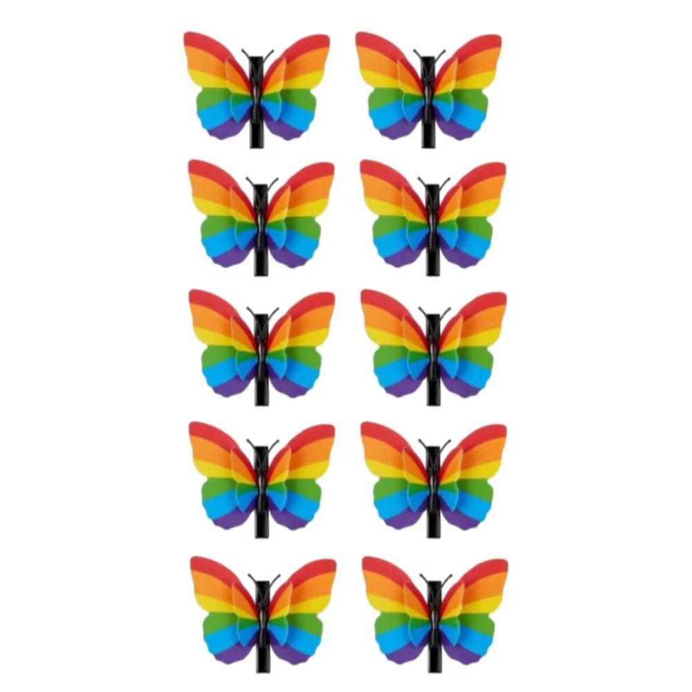 10Pcs/Set Colorful Butterfly Hair Clip Portable Butterfly Hair Accessory Costume Dress Up