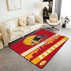 Erosebridal Football City Area Rug 4'11" x 3'3" Football Rug for Boys Girls Brown Red Rugby Game Carpet Football Fans Bedroom Decor Sports B