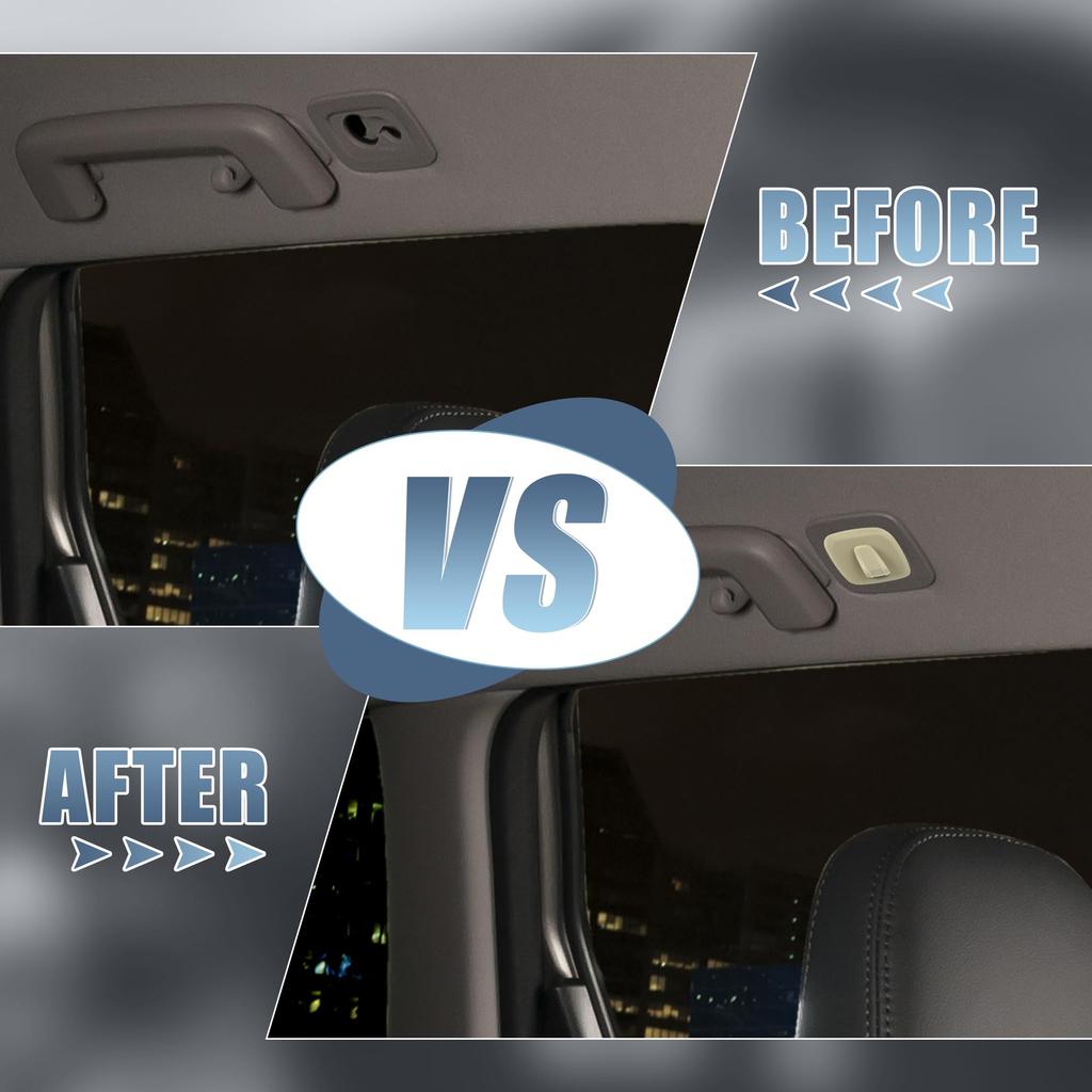 X AUTOHAUX Roof Hook Roof Insert Hook Hanger ABS Cover Trim for Volvo S90