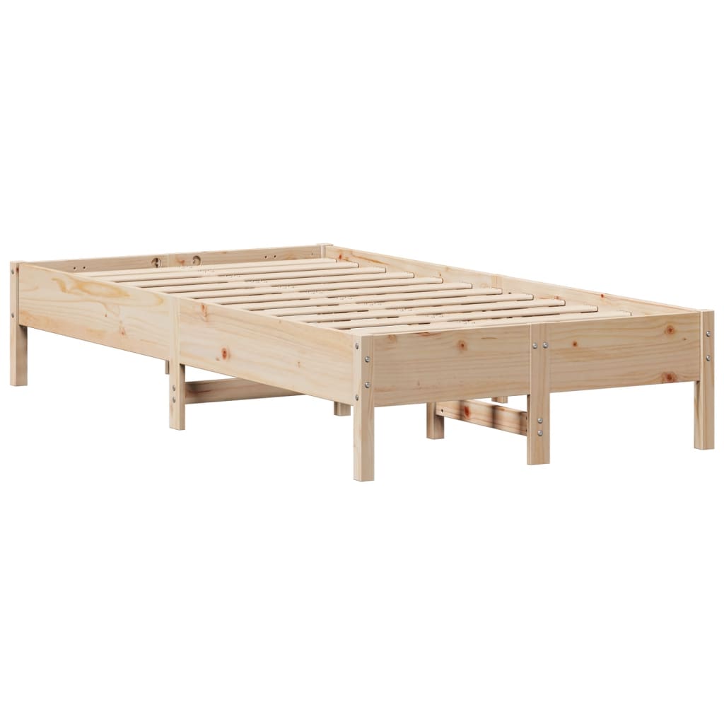 Solid Wood Bed without Mattress 120 x 200 cm Pine Wood