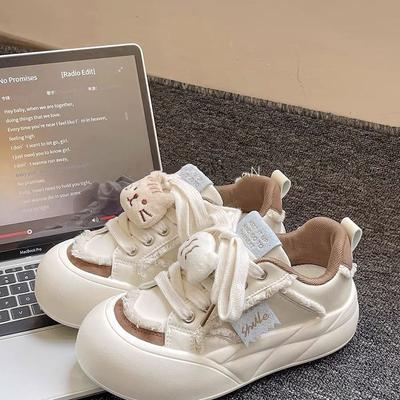 Универсальная обувь нишевая обувь женская новая весенняя платформа белая обувь обувь для хлеба