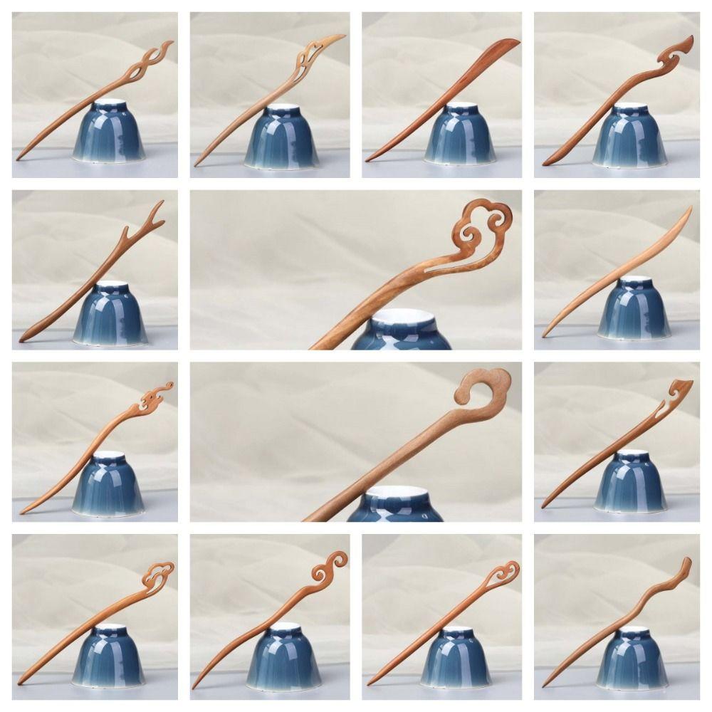 Ethnic Style Wooden Hair Stick Tassel Hanfu Hairpin Retro   For Girl