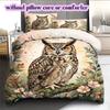 Watercolor animal painting Pattern Bedding,Quilt Set Quilt Cover Pillowcase Home Birthday Gift (1*duvet cover+2*pillowcase,without core)