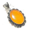 Балтийский янтарь драгоценный камень 925 стерлинговое серебро ювелирное изделие кулон 2,56"