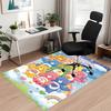 Custom Name Bear Printed Carpet Rug For Office Chair Living Room Bedroom Kitchen Room Decor Gifts