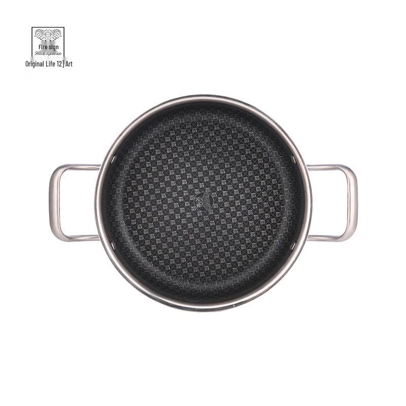 Huoxiang HXG-TG221 Qianfu Набор посуды из белой стали, 3 предмета