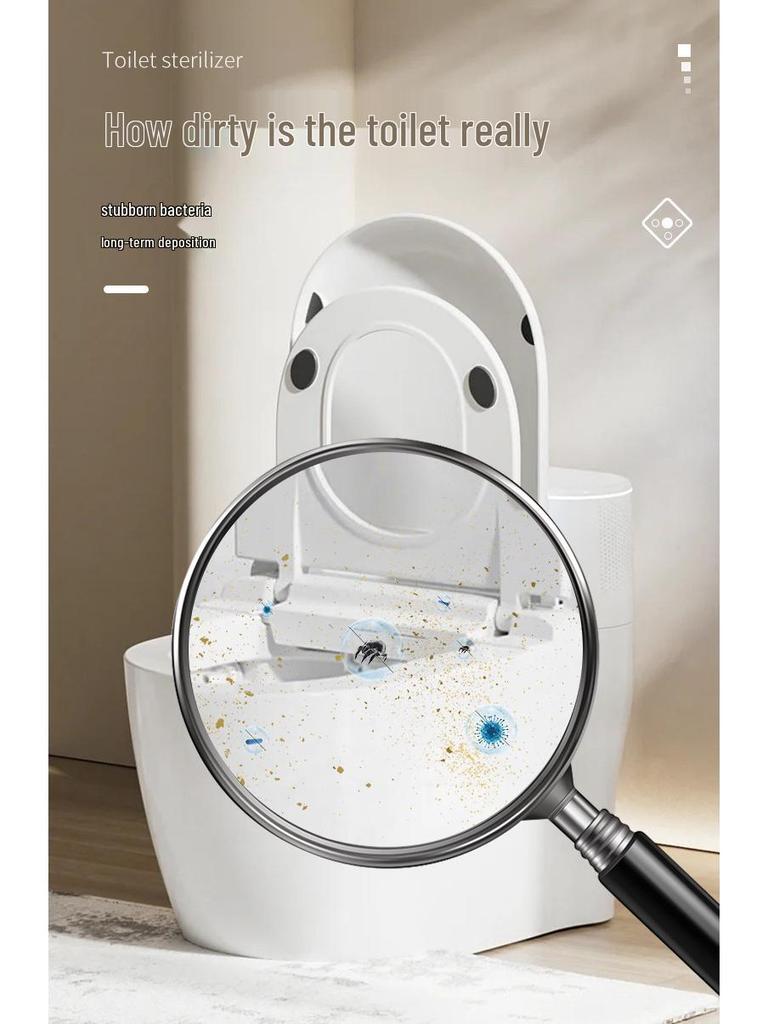 Portable USB-Rechargeable UVC Ultraviolet Sterilization Lamp for Household Toilets