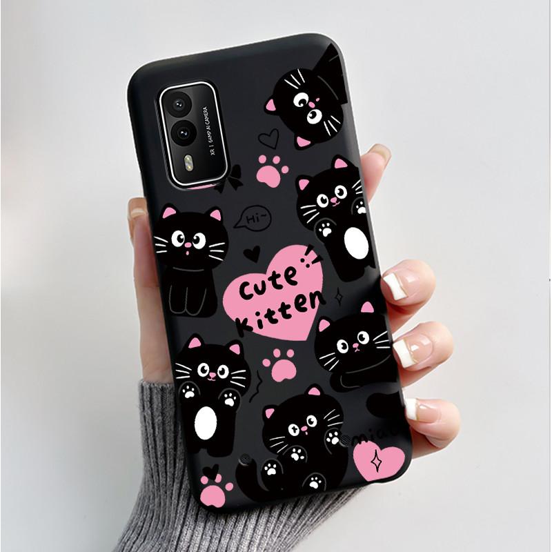 Печатный чехол для телефона Nokia XR21 Coque Capa Мягкий силиконовый черный корпус Чехол Милый Цветок Мультяшный Корпус Fundas
