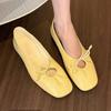 Luxury Fashion Butterfly-Knot Ladies Flat With Shoes Female Slides Silk Footwear Shallow Ballet Flats Dance Shoes For Women
