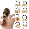 Irregular Shape Elastic Hair Band Golden Color Ponytail Holder New Headband Girls
