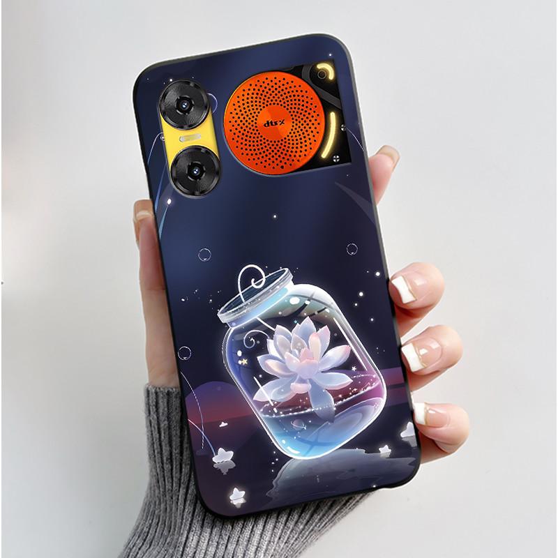 Case For ZTE Nubia Music 2 Z2460 Z2353 Music2 Phone Case Cute Rabbit Black Cover For ZTE Nubia Music Soft TPU Silicone Casing