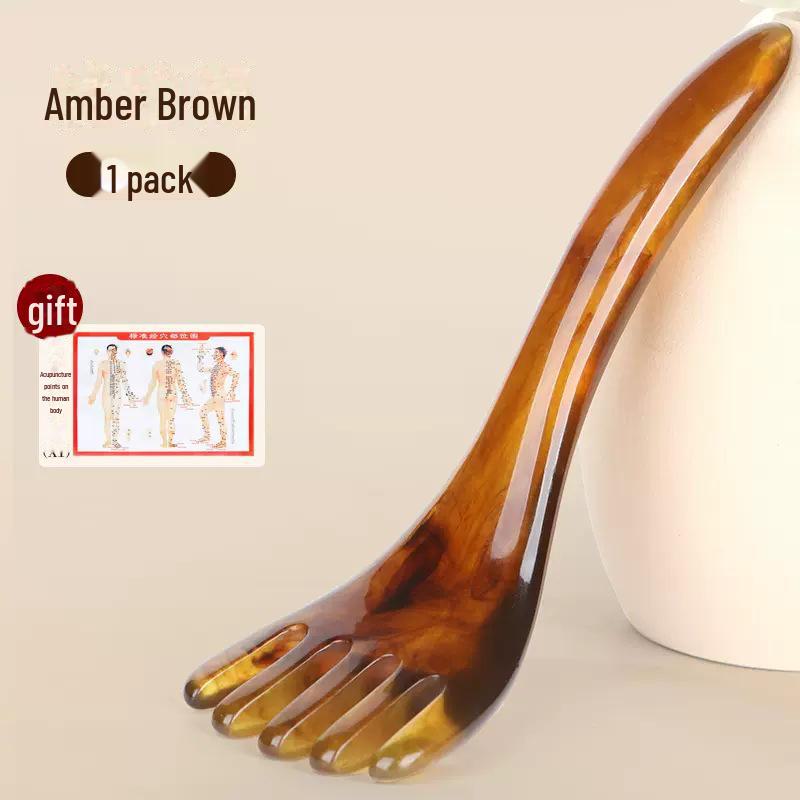 Массажер для кожи головы с пятью лапками: Акупрессурная расческа для релаксации и декомпрессии