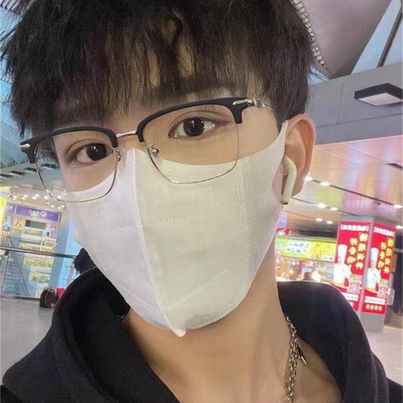 Модные мужские деловые очки с полуоправой для бровей, ретро-квадратное анти-синее плоское зеркало, можно оснастить оправой для очков для близорукости