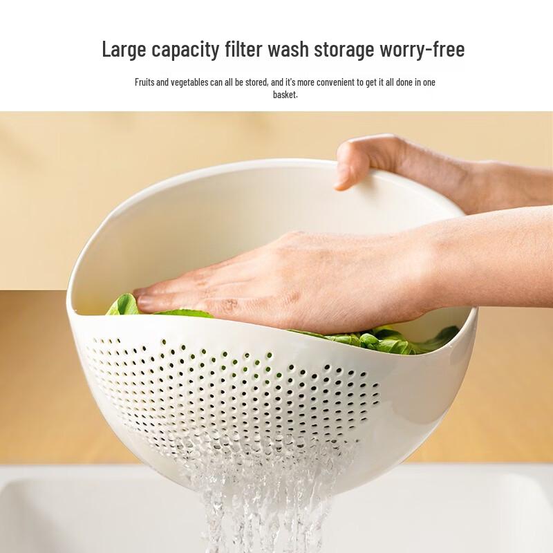 MUYA Kitchen Multi-functional Washing & Draining Strainer Bowl