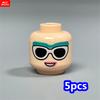 MOC Детали Конструктора Полая Плоть Выражение Лица Голова Идеально Для Фигурки 4 см Сделай Сам Образовательные Строительные Блоки Игрушки Детские Подарки