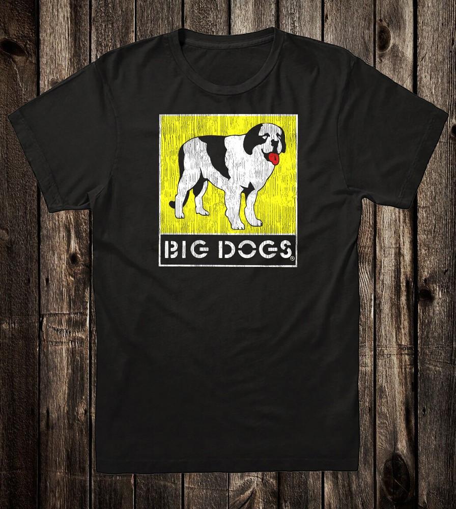 Retro Surf Shop T Shirt 100% Cotton Vtg Art Big Dogs Unisex T-Shirt