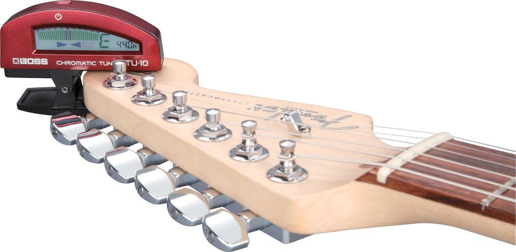BOSS Tuner Red Clip-on TU-10-RD