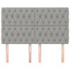 Tête de lit - Maison Exclusive - Gris clair - 160 x 7 x 118/128 cm - Hauteur réglable