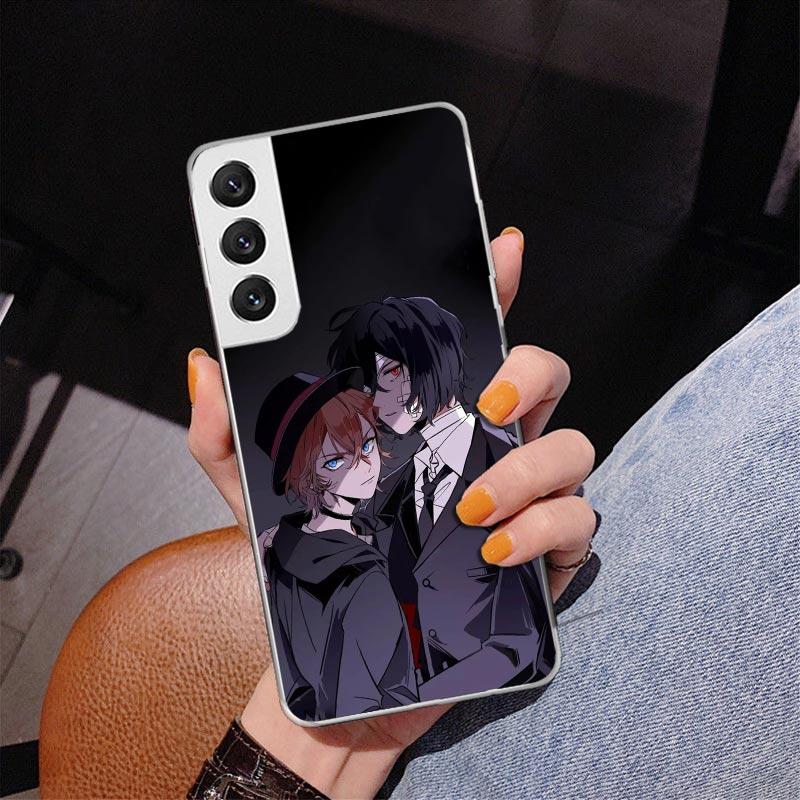 Bungo Stray Dogs Double Black Phone Case For Samsung Galaxy S24 S25 Edge S26 Ultra S23 S22 S21 Plus S20 FE + Personalized Print
