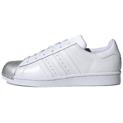 Оригинальные кроссовки Superstar Retro Casual Low-Top Женские кроссовки Белые Серебристые FX4747