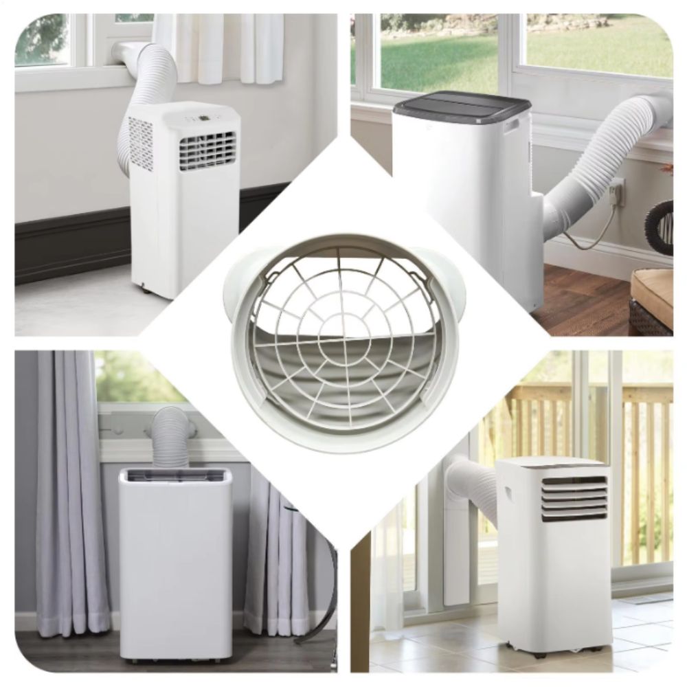 Flat Hose Hose Adapter Vent Tube Portable Exhaust Hose Adapter Exhaust Nozzle Coupler Vent Connector Ventilation Duct
