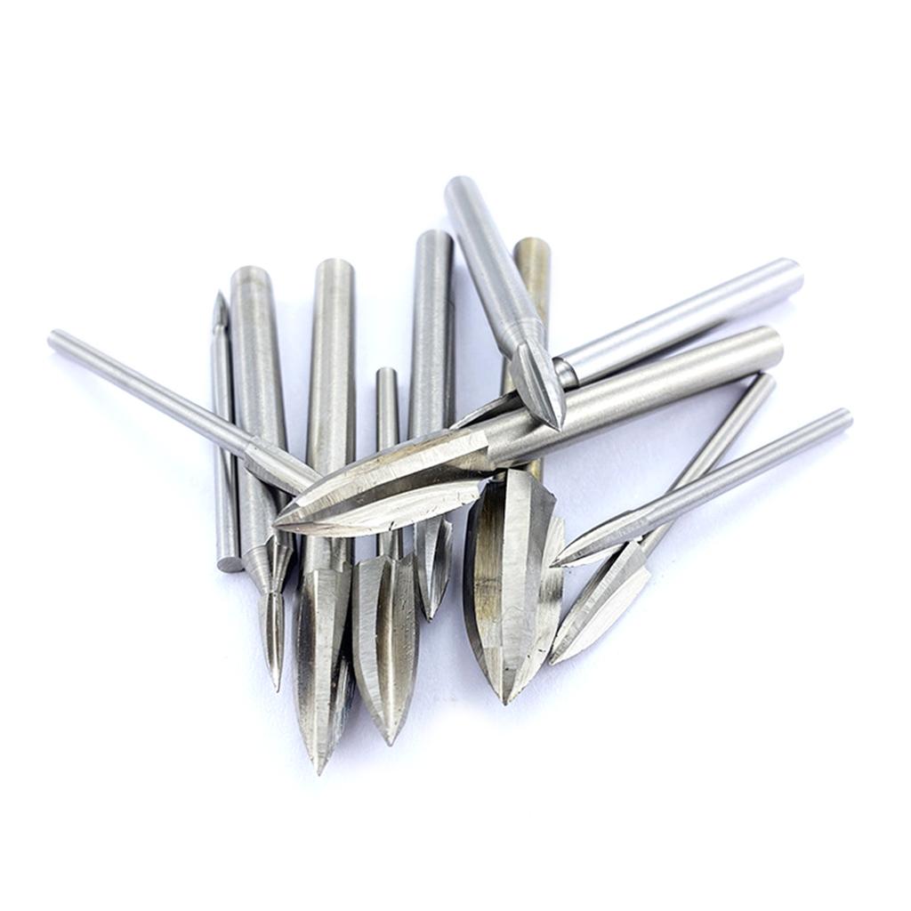 7 шт., аксессуары для гравировки и резьбы по дереву, биты для вращающихся инструментов, хвостовик 6 мм, вставная фреза для деревообработки