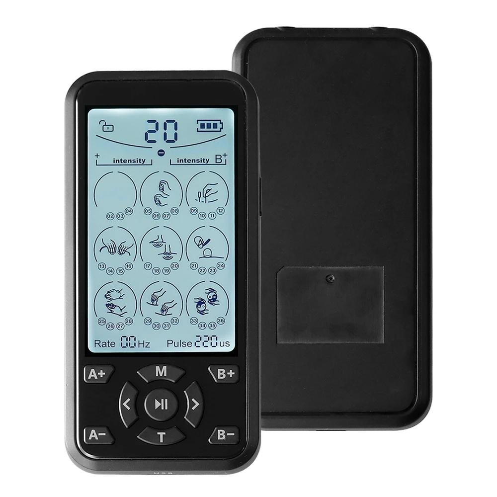 36 режимов Электрический Tens Relax Мышечный стимулятор EMS Акупунктурный массажер для тела Цифровая терапия Машина для похудения Электростимулятор