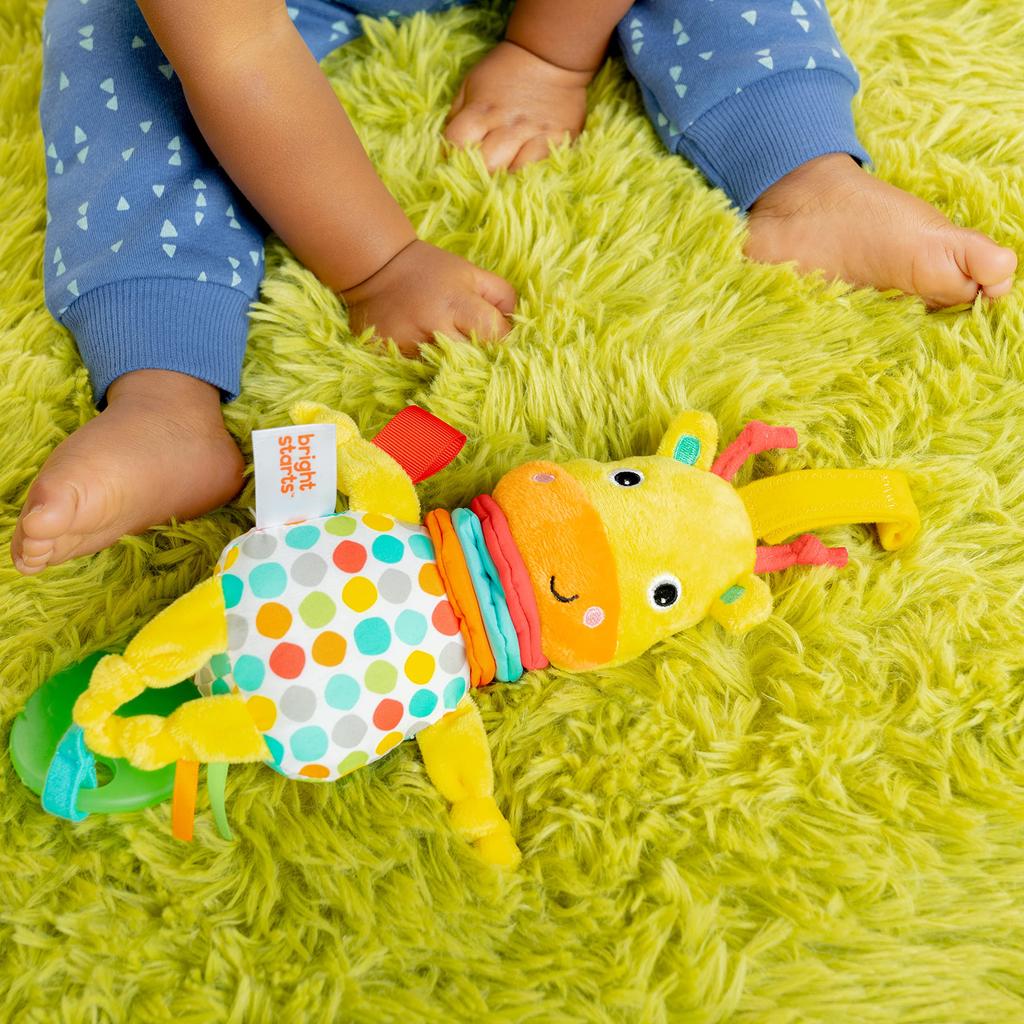 Bright Starts Giraffe Music Box for Strollers months and Hand Stroller Toy 13088 (0 up) - Finger-Development Toy, Play,