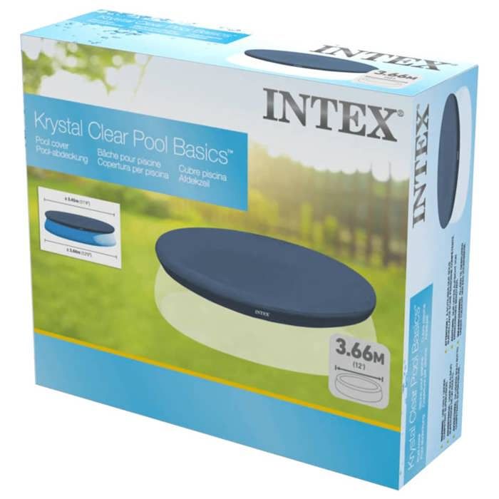 Intex - 28030 - Protective Cover for Round Swimming Pool 3.66m - Ø 3.66 M