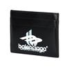 Balenciaga Sport Logo Card Holder Black/White Men Wallets 5943092AAPK1090
