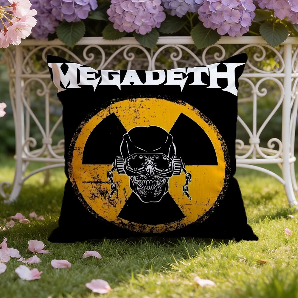 Band M-Megadeths Cushion Cover Home & Car Dual-Scene Pillow Cover: Reversible for Premium Comfort