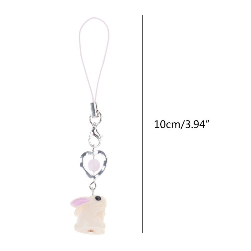 Кролик Лента Шарм для телефона Брелок Элегантный Бантик Подвеска-цветок Брелок для ключей Романтичный Брелок Подарок для Женщины Девушки Подростка