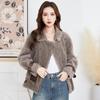 Женское модное пальто из овчины