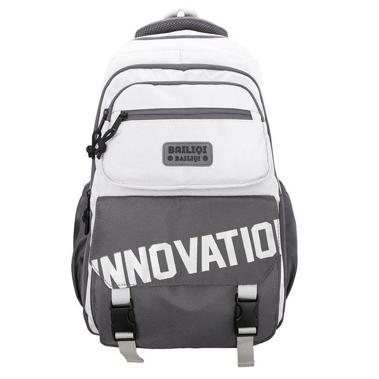 Schoolbag Large Capacity Lightweight Leisure Simple Sports Versatile Computer Travel Bag Junior High School Student Backpack