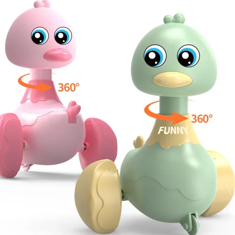 Cartoon Swing Yellow Duck Early Childhood Educational Puzzle Toys for Children Interactive Car Newborn Photography Props Toys