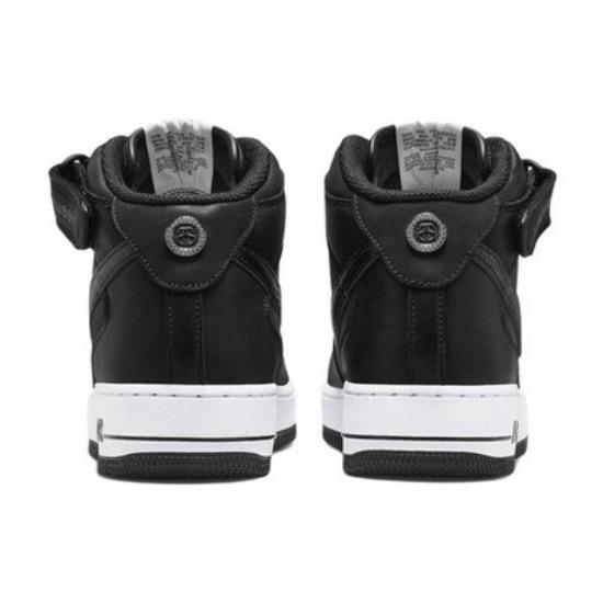 Nike X Stussy Air Force 1 Mid Черная змеиная кожа DJ7840-001