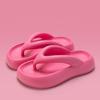 New Summer Outdoor Height Increasing Anti Slip Beach Slippers Women Super Soft EVA Thick Bottom Flip Flops for Women