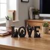 4PCS Romantic Dog Statue Ornament 3D Printing Love Themed Decorations  Entryway Decoration