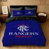 Rangers Fc Pattern Bedding Quilt Set Quilt Cover Pillowcase Home Birthday Gift(1 * duvet cover + 2 * pillowcase, without core)